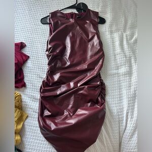 White Fox Boutique Burgundy Mini Dress